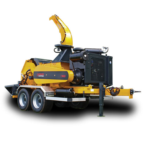 Буксируемый измельчитель веток - EC 960 - EUROPE FORESTRY - с дизельным двигателем / с гидравлическим приводом