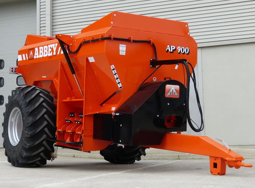 Прицепной разбрасыватель навоза - AP900,AP1100 - Abbey Machinery Ltd. - с горизонтальными щетками / одноосный