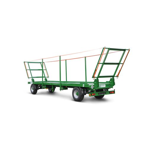 Прицеп-платформа - PWO 18 - Peter Kröger GmbH - двухосный / для тюков / 10 T ... 20 T