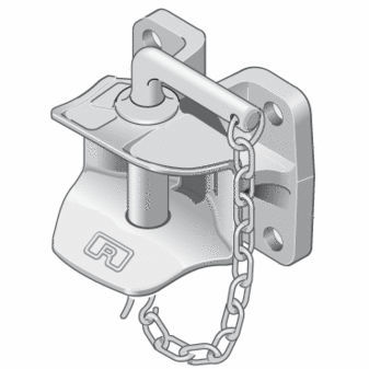 Вилка сцепного устройства с фланцем - RO*805B - LH Lift Oy - ручная / для прицепа