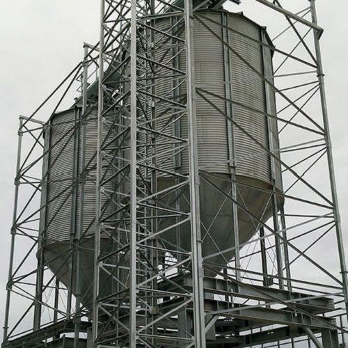 Зернохранилище с бункером - PRADO SILOS - для злаковых / из металла