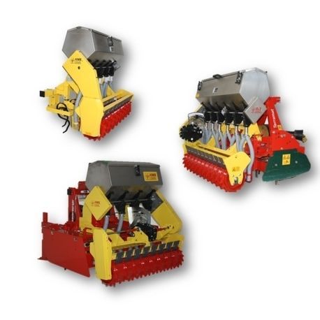 Линейная сеялка с бункером - KMS Rinklin GmbH - дисковая / для установки на трактор / с бороной