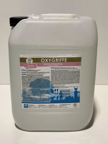 Дезинфицирующее средство жидкость - Oxygriffe - dta farm - для системы для дойки / на основе надуксусной кислоты