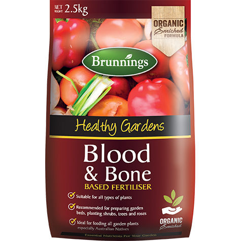 Органический почвоулучшитель - BLOOD & BONE - Brunnings - фертильность почвы / для деревьев / для цветов