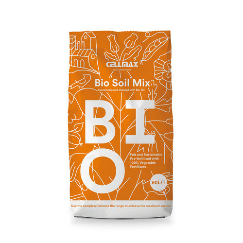 Субстрат растений почва для горшечных культур - Bio Soil Mix - cellmax - в мешке / для экологического сельского хозяйства / для цветов