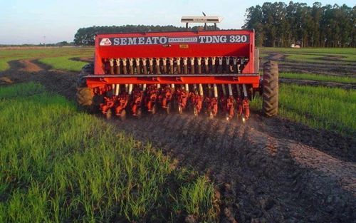 Линейная сеялка с бункером - TDNG 320 - serafinmachinery - дисковая / прицепная / с системой подачи удобрений