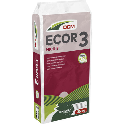 Органическое удобрение - ECOR 3 - Dcm - NK / Азот / гранулированное