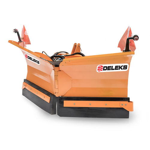 Отвал снегоуборочный с форме V - LNV-200-C - DELEKS SRL - с резиновым скребком / на тракторе с передней сцепкой на три точки / с гидравлическим регулятором