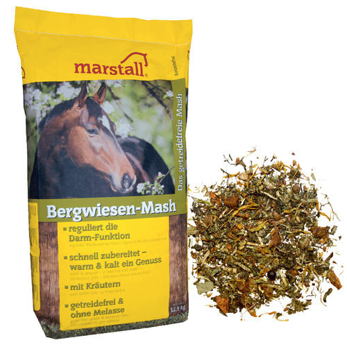 Кормовая добавка для животных - Bergwiesen-Mash - Marstall - для лошадей / кальций / фосфор