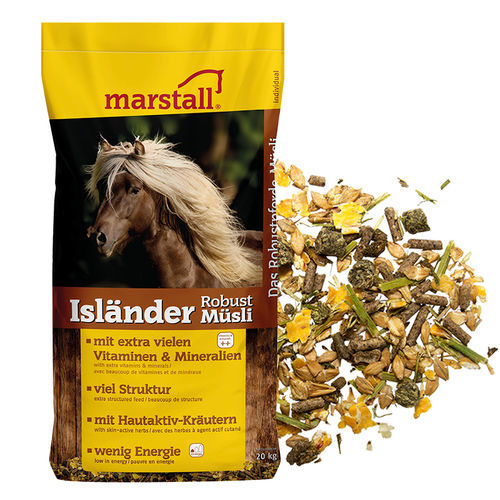 Кормовая добавка для животных - Isländer Robust-Müsli - Marstall - для лошадей / витамины / минералы