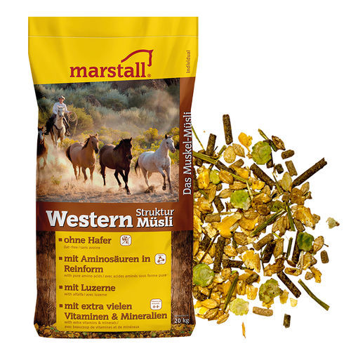 Кормовая добавка для животных - Western Struktur-Müsli - Marstall - для лошадей / витамины / минералы