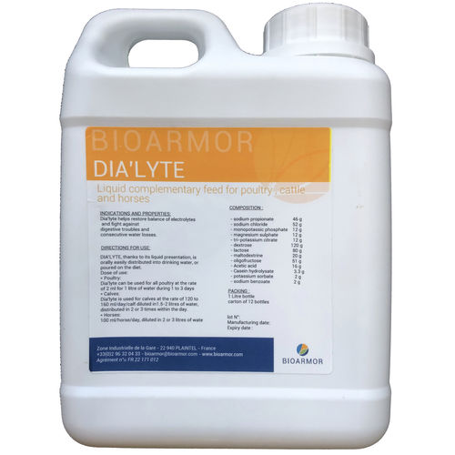 Кормовая добавка для животных - DIA'LYTE - BIOARMOR - для домашней птицы / минералы / с кислотами