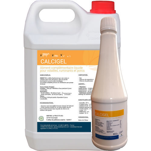 Кормовая добавка для животных - Calcigel - BIOARMOR - говядина / для дойных коров / для овец