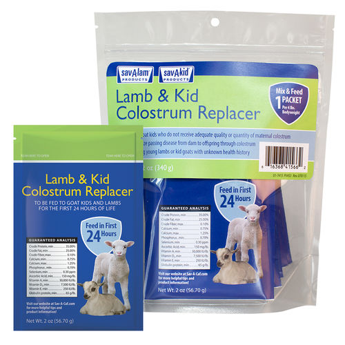 Порошковый колострум для овец - Lamb & Kid Colostrum Replacer - savacaf - для коз / на пеллетах
