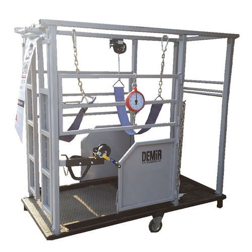 Станок для фиксации КРС для крупного рогатого скота - DEMIR PACKING AND AGRICULTURAL MACHINERY - уход за копытами / мобильный / с системой взвешивания