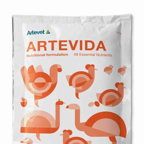 Кормовая добавка для животных -  Artevida - artevet - для домашней птицы / витамины / сухая