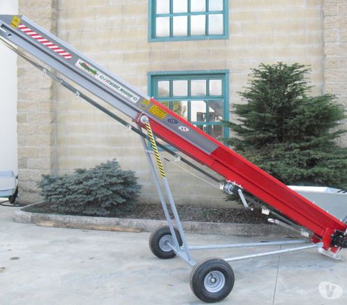Конвейер для дерева - TELESCOPIC series - TECNOMECCANICA SRL - ленточный / мобильный / наклонный
