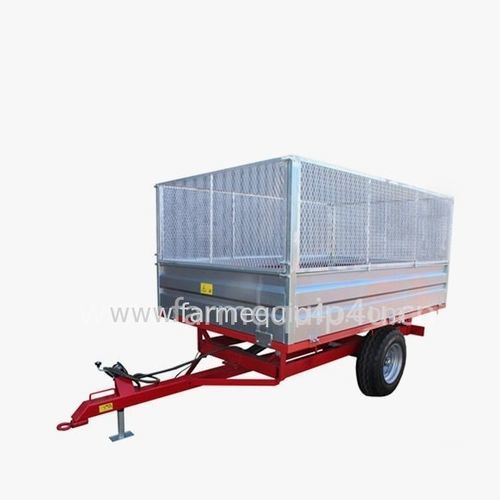 Прицеп-самосвал - T2W series - Hangzhou SanSen Hardware Machinery Co.,Ltd - одноосный / сельскохозяйственный
