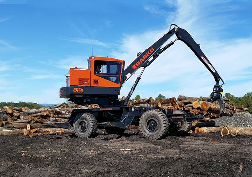 Лесопогрузчик на прицепе - 495B RTC - barko - с манипулятором