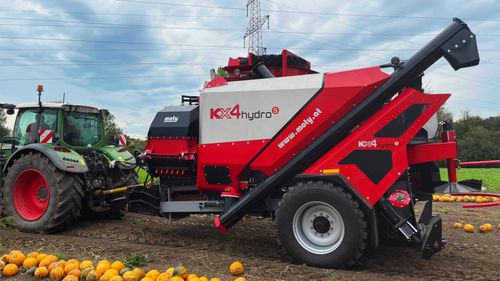 Уборочная машина для тыквенных семян - KX4 hydroS - Moty GmbH - прицепная / с системой грохочения