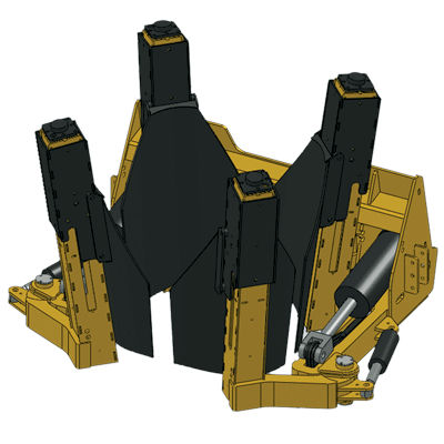 Пересадчик деревьев для компактного погрузчика - 65G-3BPotter - le mar tree spade