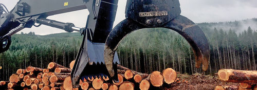 Сельскохозяйственный бревнозахват - t-mar equipment - для подъемного крана / с бензопилой