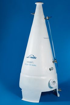 Конусный оксигенатор - SOLVOX® cone - linde-gas - из нержавеющей стали / для аквакультуры
