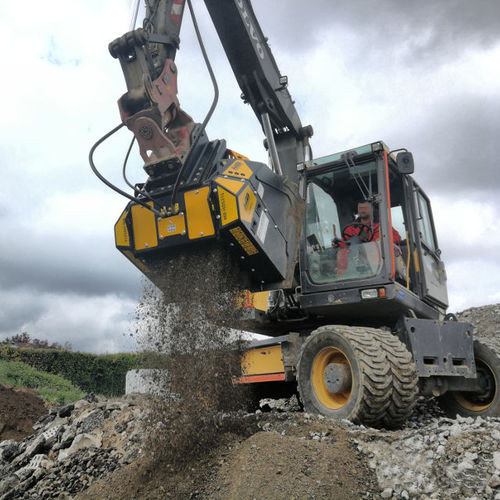 Просеивающий ковш - MB-HDS314 - MB Crusher - для экскавации / для дорожно-строительной техники / для литейного производства