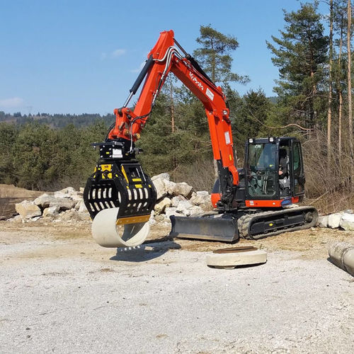 Бревнозахват для лесохозяйственных работ - MB-G600 S4 - MB Crusher - для подъемного крана / для разгрузочно-погрузочных работ