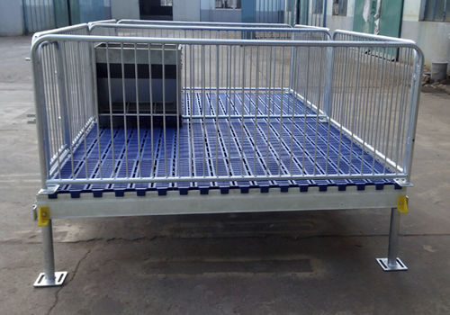 Клетка для вынашивания решетчатый настил - Weaning Stall_2 - Qingdao Deba Brother Machinery Co.,Ltd - с водопойным желобом