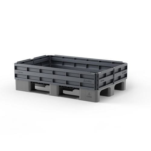 Складной ящичный поддон - CabFrame 1208 - Cabka Group GmbH - из пластика / штабелируемый / транспортный