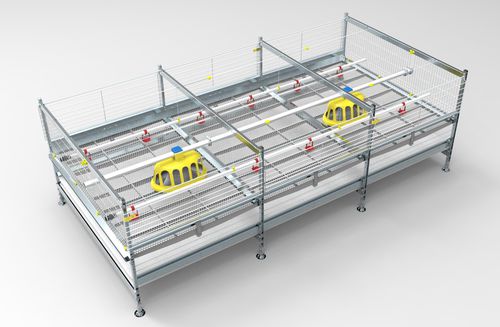 Система разведения бройлеров в клетках - Broiler Best - VALLI S.r.l - многоступенчатая / с системой очистки от помета / с автоматическим контролем