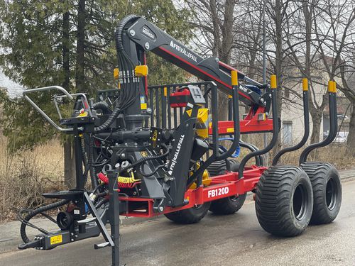 Прицеп самозагружающийся - FB120D - FTG | Källefall - двухосный / лесохозяйственный / 12 тонн
