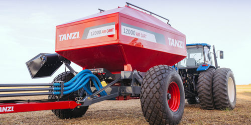Пневматическая линейная сеялка - Air Cart - tanzi - прицепная