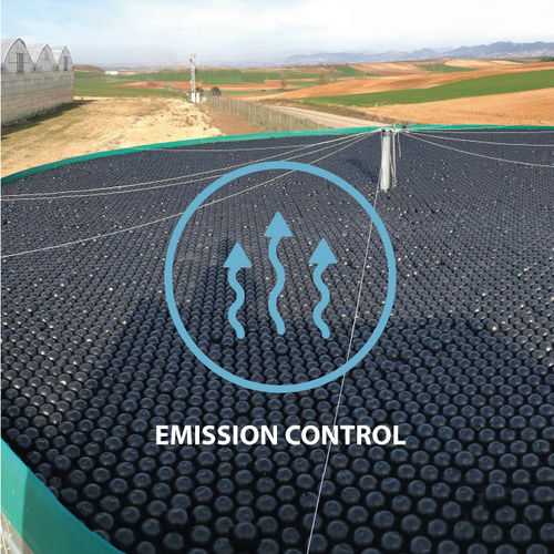 Плавучее покрытие для фильтрационных вод свалок - ODOR & EMISSION Control - Panal Flotante S.L.U - для мусора / для резервуаров очистки сточных вод / пластмасса