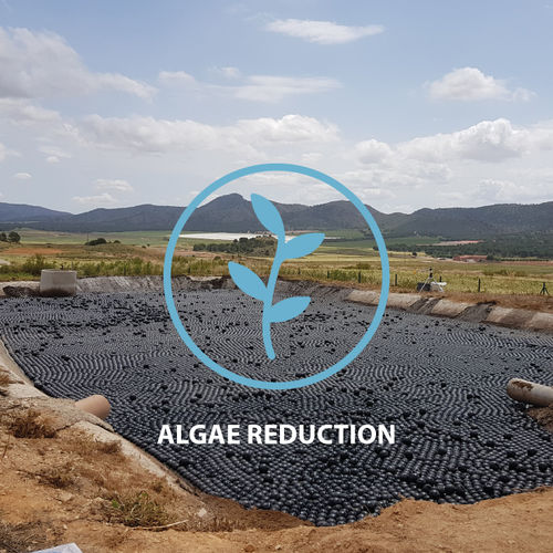 Плавучее покрытие для резервуара - ALGAE Control - Panal Flotante S.L.U - для фильтрационных вод свалок / для мусора / для резервуаров очистки сточных вод