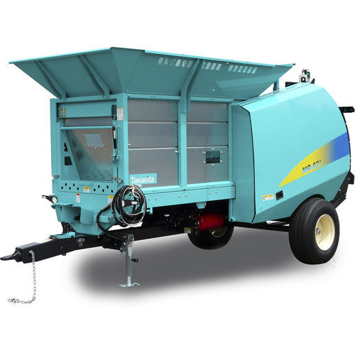 Пресс для круглых кип - MR Series - TAKAKITA CO.,LTD. - с изменяемой камерой / с машиной для обсыпки / для силосования