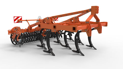 Навесной культиватор - Agricultural machinery and wearing parts factory HUDJIK - с полевым катком / сцепка на три точки / с жесткими зубьями