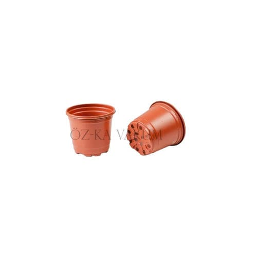 Горшок из пластика - S9DD - ÖZ-KA VAKUM PLASTİK AMBALAJ VE MAKİNA KALIP SAN.TİC.LTD.ŞTİ. - круглый / из перерабатываемых материалов / черный