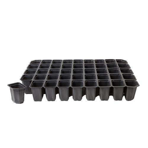 Поднос с ячейками из пластика - F45K - ÖZ-KA VAKUM PLASTİK AMBALAJ VE MAKİNA KALIP SAN.TİC.LTD.ŞTİ. - из перерабатываемых материалов / квадратный