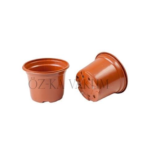 Горшок из пластика - S13K - ÖZ-KA VAKUM PLASTİK AMBALAJ VE MAKİNA KALIP SAN.TİC.LTD.ŞTİ. - круглый / из перерабатываемых материалов / черный
