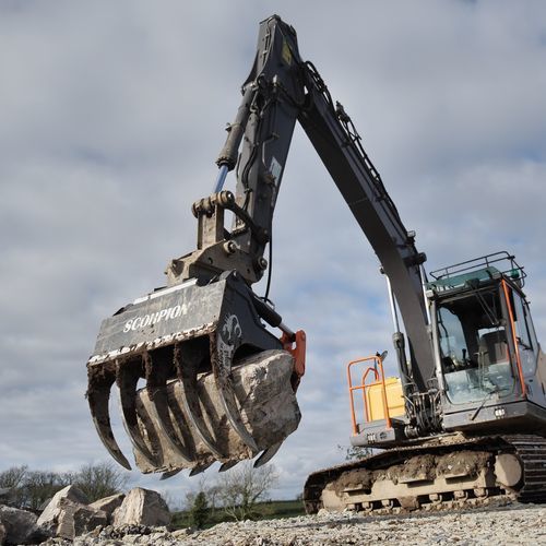 Сельскохозяйственный бревнозахват - Scorpion S1100 - MDE Machinery Ltd - для экскаватора / для разгрузочно-погрузочных работ