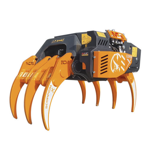 Бревнозахват для лесохозяйственных работ - Scorpion X Grapple Saw - MDE Machinery Ltd - для экскаватора / с пилой