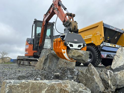 Бревнозахват для лесохозяйственных работ - SX850 - MDE Machinery Ltd - для экскаватора / для разгрузочно-погрузочных работ
