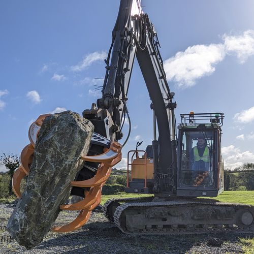 Бревнозахват для лесохозяйственных работ - SX1400 - MDE Machinery Ltd - для экскаватора / непостоянный / для разгрузочно-погрузочных работ