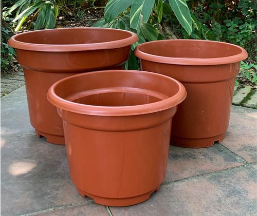 Горшок из пластика - AB series - Jiangsu Grow-Green Agriculture Co., Ltd. - круглый / из перерабатываемых материалов / коричневый
