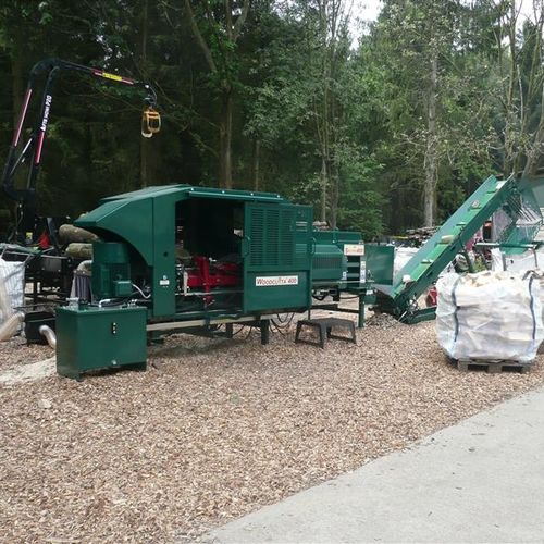 Комбинированная пила/дровокол с бензопилой - FACTORY - Fuelwood - с ленточным конвейером / электрическая