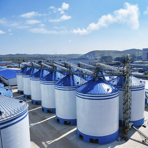 Зернохранилище для злаковых - SRON SILO ENGINEERING - из стали / с коническим дном / с плоским дном