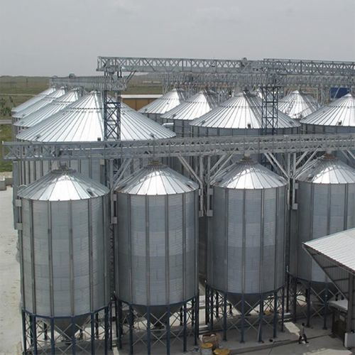 Зернохранилище с коническим дном - YASAR MAKINE METAL SANAYI VE TICARET ANONIM SIRKETI - для злаковых / из металла