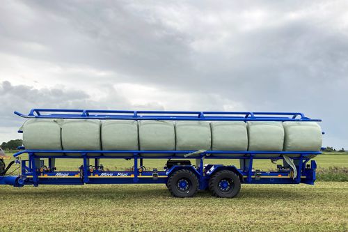 Погрузчик для тюков для круглых кип - Mega Move 16 Plus - Wilson Engineering - автоматическая разгрузка